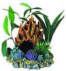 Coral Floral Cave With Plants Aquarium Ornament  