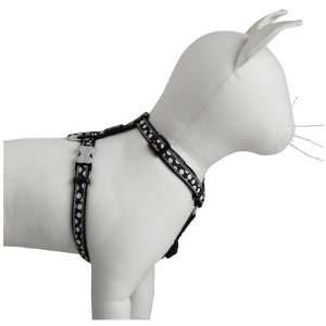 Red Dingo Designer Harness   White Spots On Black   Large (Quantity of 