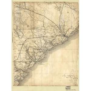 com Civil War Map Map of the coast of South Carolina, from Charleston 