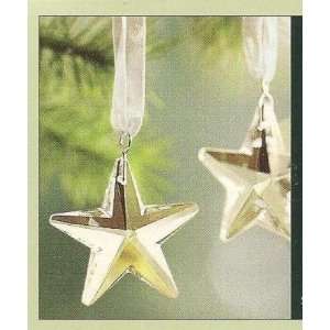  Smith & Hawken Crystal Star Ornaments   Box of 6