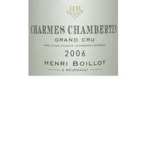  2006 BoillotHenri Charmes Chambertin Grand Cru 750ml 