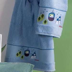  Catimini Chasse Neige Bath Sheet and Hand Towel Set