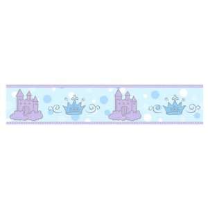    IMPERIAL Princess Castle and Tiara Wallpaper Border DF059313B Baby