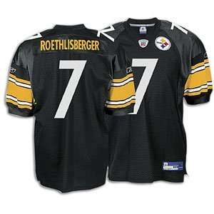  Ben Roethlisberger Steelers Black NFL Authentic Jersey 