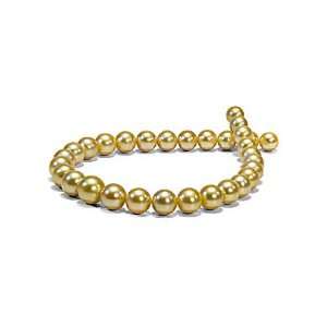  Golden South Sea Pearl Necklace, 12.2 16.5 mm Jewelry