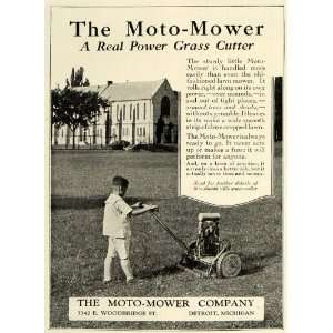  1924 Ad Moto Mower Power Yard Grass Cutter Boy Lawn 