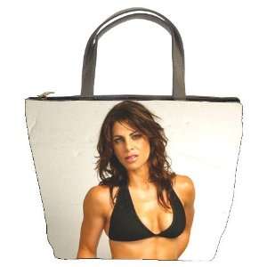 New Jillian Michaels Trainer Bucket Bag Leather Purse Handbag (Double 