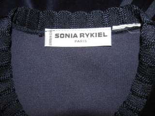 SONIA RYKIEL Blue & Purple Velvet Velour Dress Size 10  