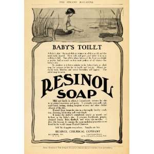   Toilet Soap Resinol Chemical Company   Original Print Ad Home