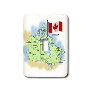 com 777images Flags and Maps   North America   Map and Flag of Canada 
