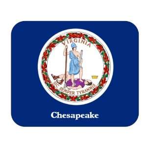  US State Flag   Chesapeake, Virginia (VA) Mouse Pad 