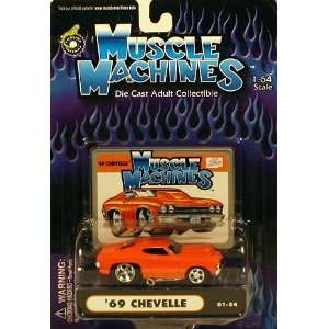    Muscle Machines Orange 69 Chevelle 01 54 164 Scale Toys & Games