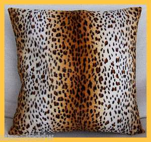 Faux Fur Cheetah Ponyskin fabric cushion cover  