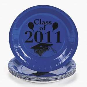  Class Of 2011 Dessert Plates   Blue   Tableware & Party 