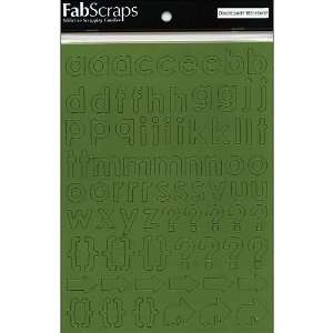  Fabscraps Self Adhesive Laminated Chipboard Alphabet 