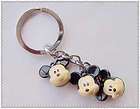 Mickey Mouse Metal Bell Keychain Charm String Keyring