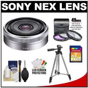  Sony Alpha NEX E Mount E 16mm f/2.8 Lens with 32GB Card 