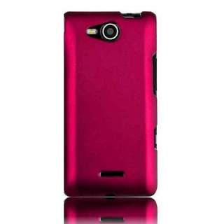 Verizon LG Lucid 4G VS840 Phone Accessory Rose Pink Rubberized Hard 
