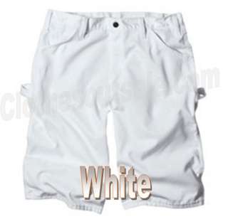 Mens White Dickies Painter Utility 13 Work Shorts  