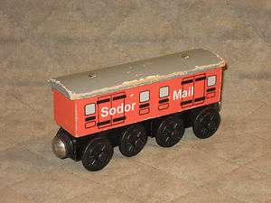 RARE Thomas Wooden Railway Retired Sodor Mail Car  