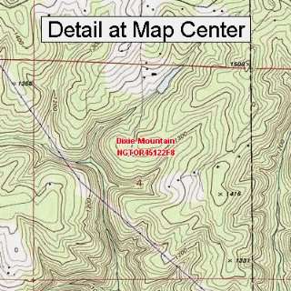  USGS Topographic Quadrangle Map   Dixie Mountain, Oregon 