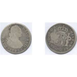  Chile 1795 DA 2 Reales, KM 59 