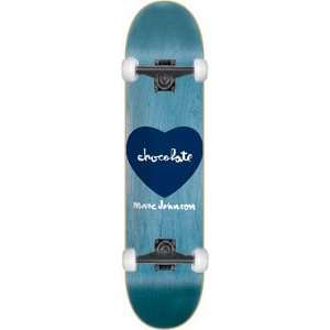  Chocolate M. Johnson Heart Complete Skateboard   7.5 w 