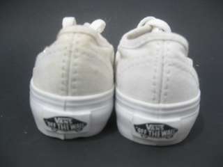 VANS Childrens White Grommet Sneakers Sz Toddler 5  