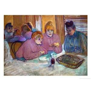 Prostitutes Around a Dinner Table, 1893 Giclee Poster Print by Henri 