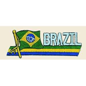   Brazil Logo Embroidered Iron on or Sew on Patch Arts, Crafts & Sewing