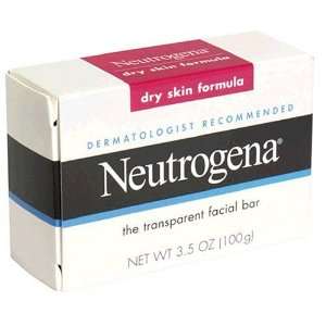 Neutrogena Transparent Facial Bar, Dry Skin Formula, 3.5 Ounce (100 g 
