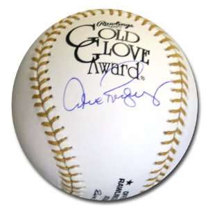  Alex Rodriguez Autographed Gold Glove Baseball Sports 