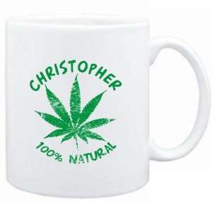  Mug White  Christopher 100% Natural  Male Names Sports 