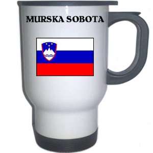  Slovenia   MURSKA SOBOTA White Stainless Steel Mug 