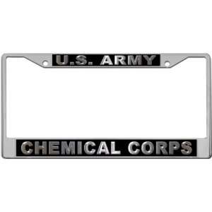 US Army   Chemical Corps Custom License Plate METAL Frame from Redeye 