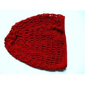  Snood / Crocheted Hair Net (Red)