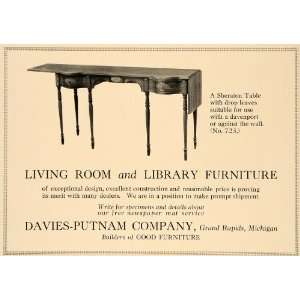   Co. Furniture Sheraton Table 723   Original Print Ad