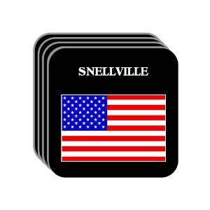  US Flag   Snellville, Georgia (GA) Set of 4 Mini Mousepad 
