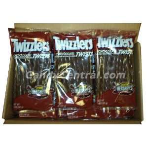 Twizzlers Chocolate Licorice Peg Bag (12 Bags)  Grocery 