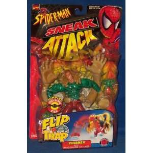  Spider Man Sneak Attack Flip N Trap Sandman Action Figure 