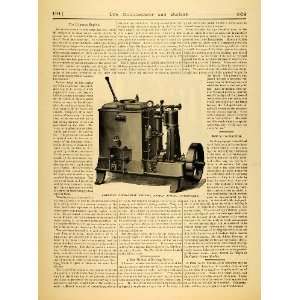 1891 Article Shipman Engine Export Co Petroleum Boston Machine Model 