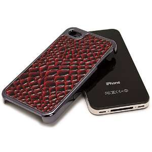 Brand Red Snake Skin Design Hard Snap On Crystal Case for Apple iPhone 