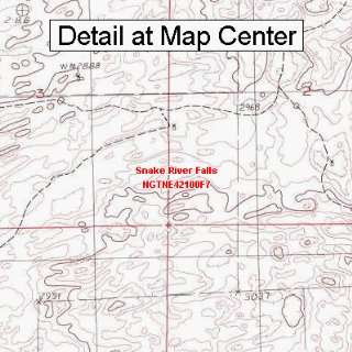 USGS Topographic Quadrangle Map   Snake River Falls, Nebraska (Folded 
