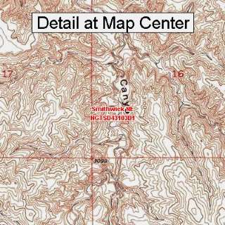 USGS Topographic Quadrangle Map   Smithwick NE, South Dakota (Folded 