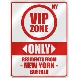   ZONE  ONLY RESIDENTS FROM BUFFALO  PARKING SIGN USA CITY NEW YORK