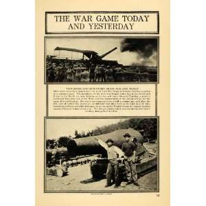  1918 Print Civil War Era Artillery Cannon Shooting WWI 