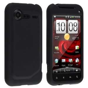  Silicone Skin Case for HTC Droid Incredible S, Black Cell 