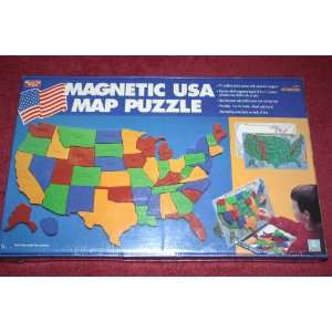  Magnetic Usa Map Puzzle Toys & Games