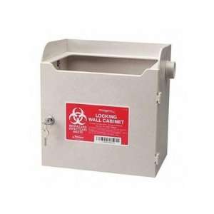  Unimed Midwest SLWC019624 Biohazard Wall Cabinet,f/ 4/8 Qt 