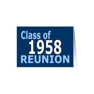 Class Reunion 1958 Card